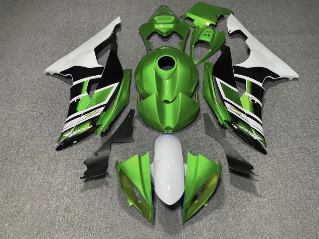 08-16 Grün Schwarz & Weiß OEM-Stil R6 Motorrad Verkleidung