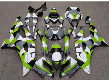 08-16 Hellgrün Tarnung Einfarbig R6 Motorrad Verkleidung