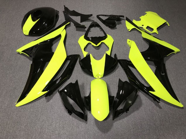 08-16 High Viz & Schwarz Custom R6 Motorrad Verkleidung 08-16 High Viz & Schwarz Custom R6 Motorrad Verkleidung