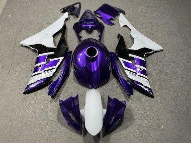 08-16 Lila-Schwarz-Weiß-Stil OEM R6 Motorrad Verkleidung