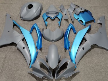 08-16 Matt Grau & Himmelblau R6 Motorrad Verkleidung