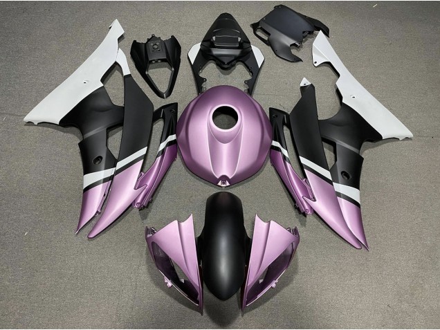 08-16 Matt Schwarz & Hellviolett R6 Motorrad Verkleidung 08-16 Matt Schwarz & Hellviolett R6 Motorrad Verkleidung