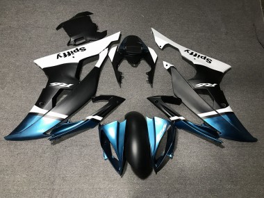 08-16 Matt Schwarz & Spezialblau R6 Motorrad Verkleidung