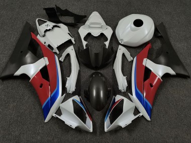 08-16 Weiß Rot & Blau R6 Motorrad Verkleidung