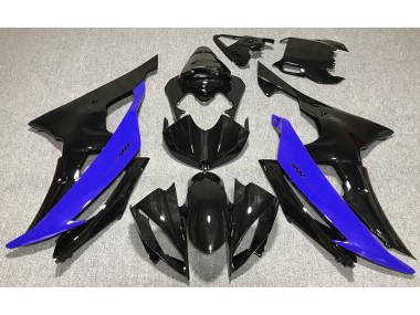 08-16 Schwarz Glänzend & Blau R6 Motorrad Verkleidung