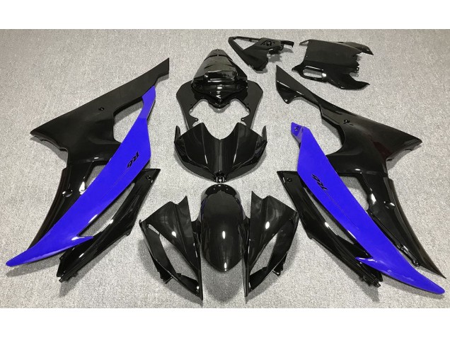 08-16 Schwarz Glänzend & Blau R6 Motorrad Verkleidung