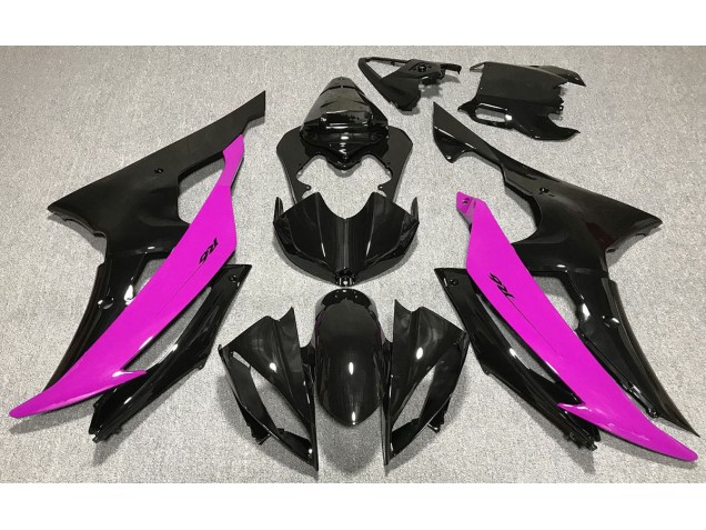 08-16 Schwarz Glänzend & Pink R6 Motorrad Verkleidung