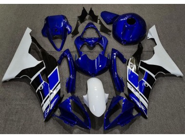 08-16 Tiefes Blau & Weiß Benutzerdefiniert R6 Motorrad Verkleidung
