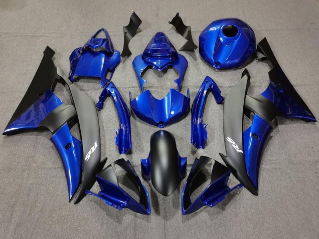 08-16 Tiefes Blau & Matt Schwarz R6 Motorrad Verkleidung 08-16 Tiefes Blau & Matt Schwarz R6 Motorrad Verkleidung