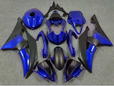 08-16 Tiefes Blau & Matt Schwarz R6 Motorrad Verkleidung