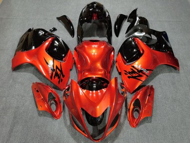 08-20 Candy Orange & Glänzend Schwarz GSXR 1300 Motorrad Verkleidung
