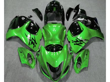 08-20 Glänzend Grün & Schwarz GSXR 1300 Motorrad Verkleidung
