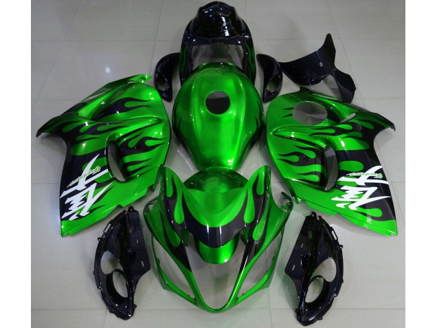 08-20 Glänzend Grün & Schwarz GSXR 1300 Motorrad Verkleidung