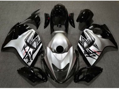 08-20 Glänzendes Schwarz & Silberdesign GSXR 1300 Motorrad Verkleidung