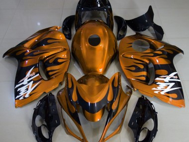 08-20 Orange Glänzend & Schwarz GSXR 1300 Motorrad Verkleidung
