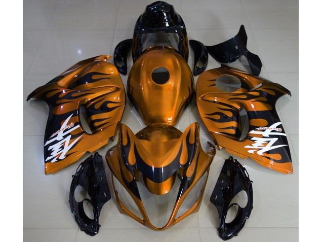 08-20 Orange Glänzend & Schwarz GSXR 1300 Motorrad Verkleidung