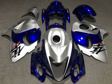 08-20 Silber Glänzend & Blau GSXR 1300 Motorrad Verkleidung