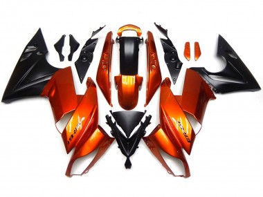 09-11 Gebranntes Orange Ninja 650R Motorrad Verkleidung