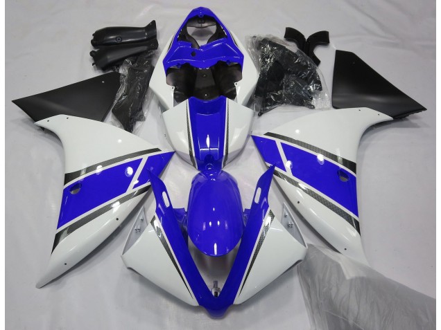09-11 Glänzend Weiß & Blau R1 Motorrad Verkleidung