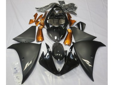 09-11 Matt Schwarz & Orange R1 Motorrad Verkleidung