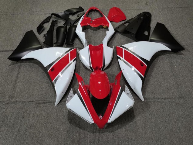 09-11 Rot Weiß R1 Motorrad Verkleidung 09-11 Rot Weiß R1 Motorrad Verkleidung