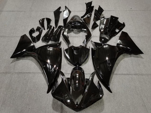 09-11 Schlichte Schwarz Glänzend R1 Motorrad Verkleidung 09-11 Schlichte Schwarz Glänzend R1 Motorrad Verkleidung