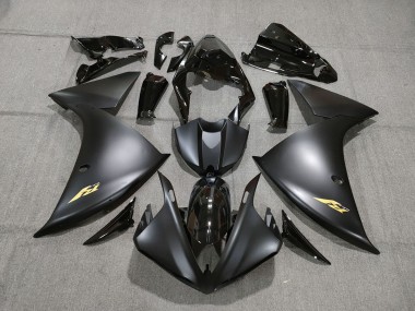 09-11 Schwarz & Gold R1 Motorrad Verkleidung