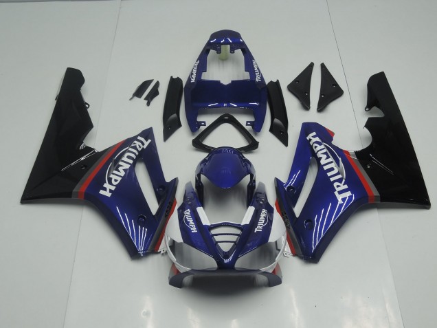 09-12 Blau & Rot Glänzend Daytona 675 Motorrad Verkleidung