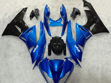 09-12 Blau & Schwarz Ninja ZX6R Motorrad Verkleidung