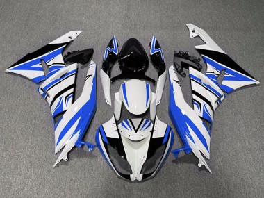 09-12 Blau-Weiß-Schwarz-Zack ZX6R Motorrad Verkleidung