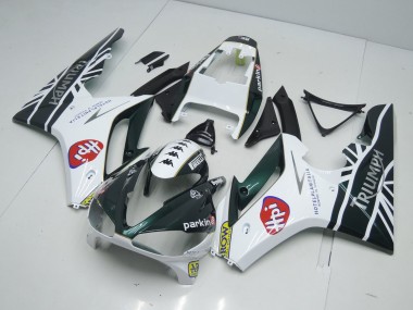 09-12 British Rennen Green Daytona 675 Motorrad Verkleidung