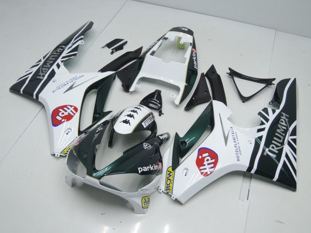09-12 British Rennen Green Daytona 675 Motorrad Verkleidung