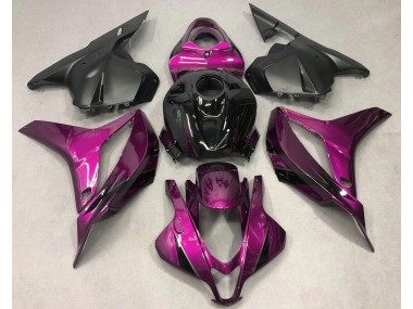09-12 Dunkelrosa Mit Schwarz CBR600RR Motorrad Verkleidung