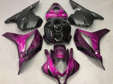 09-12 Dunkelrosa Mit Schwarz CBR600RR Motorrad Verkleidung