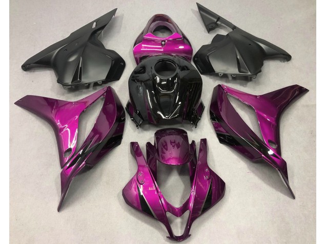 09-12 Dunkelrosa Mit Schwarz CBR600RR Motorrad Verkleidung