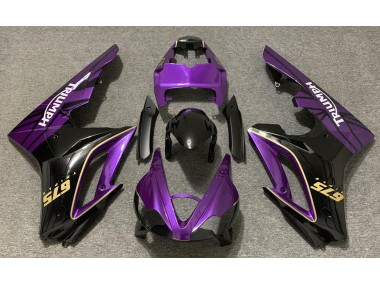 09-12 Glanz Lila & Schwarz Daytona 675 Motorrad Verkleidung