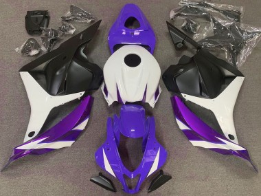 09-12 Glanz Lila Weiß & Violett CBR600RR Motorrad Verkleidung