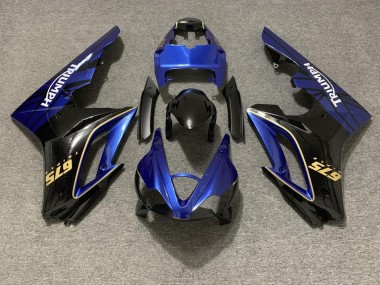 09-12 Glänzend Blau & Schwarz Daytona 675 Motorrad Verkleidung