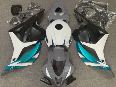 09-12 Glänzend Grauweiß & Hellblau CBR600RR Motorrad Verkleidung