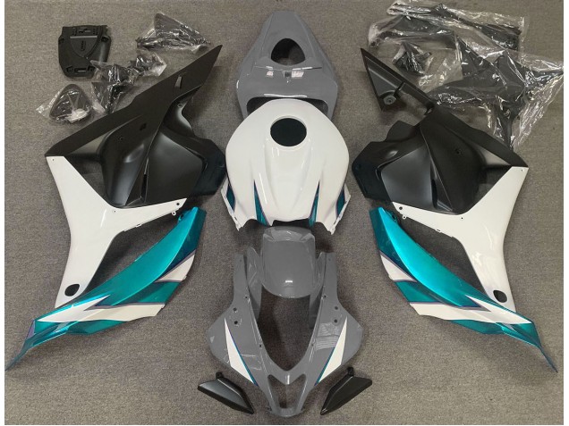 09-12 Glänzend Grauweiß & Hellblau CBR600RR Motorrad Verkleidung 09-12 Glänzend Grauweiß & Hellblau CBR600RR Motorrad Verkleidung