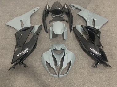 09-12 Glänzend Grau & Schwarz ZX6R Motorrad Verkleidung