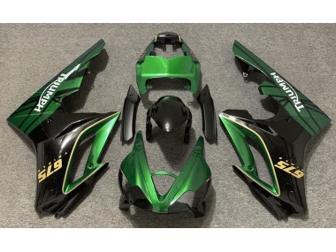 09-12 Glänzend Grün & Schwarz Daytona 675 Motorrad Verkleidung