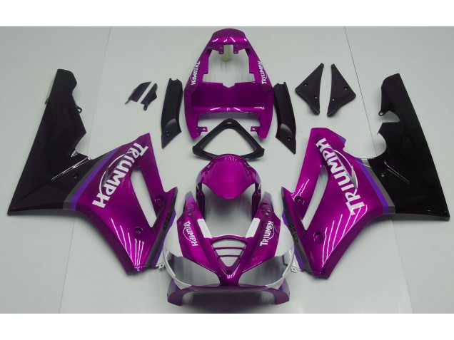 09-12 Glänzend Pink Daytona 675 Motorrad Verkleidung