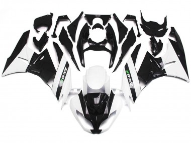 09-12 Glänzend Weiß & Schwarz ZX6R Motorrad Verkleidung