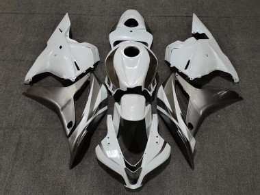 09-12 Glänzend Weiß & Silber CBR600RR Motorrad Verkleidung