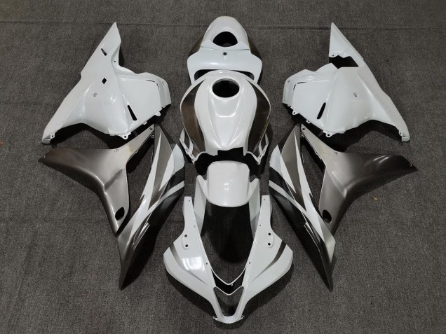 09-12 Glänzend Weiß & Silber CBR600RR Motorrad Verkleidung 09-12 Glänzend Weiß & Silber CBR600RR Motorrad Verkleidung