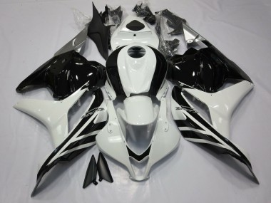09-12 Glänzendes Schwarz & Weiß CBR600RR Motorrad Verkleidung