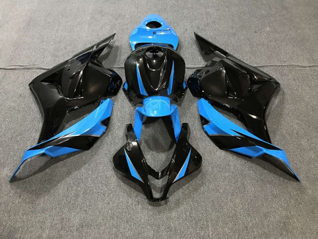 09-12 Glänzendes Schwarz & Himmelblau CBR600RR Motorrad Verkleidung 09-12 Glänzendes Schwarz & Himmelblau CBR600RR Motorrad Verkleidung