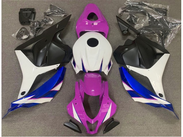 09-12 Glanzrosa Weiß & Blau CBR600RR Motorrad Verkleidung 09-12 Glanzrosa Weiß & Blau CBR600RR Motorrad Verkleidung