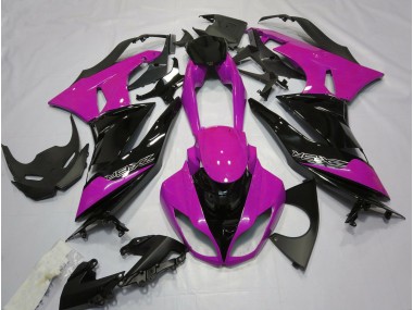 09-12 Glanzrosa & Schwarz ZX6R Motorrad Verkleidung